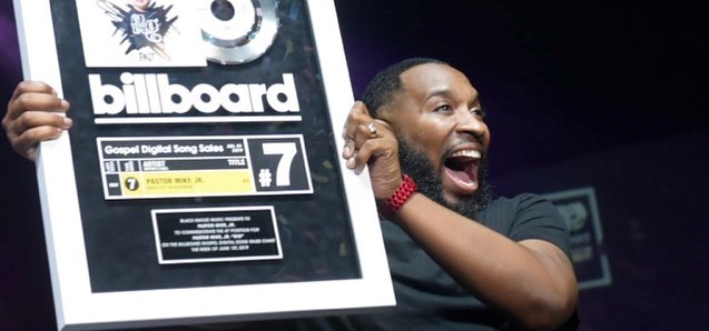Pastor Mike JR celebrates Billboard entry