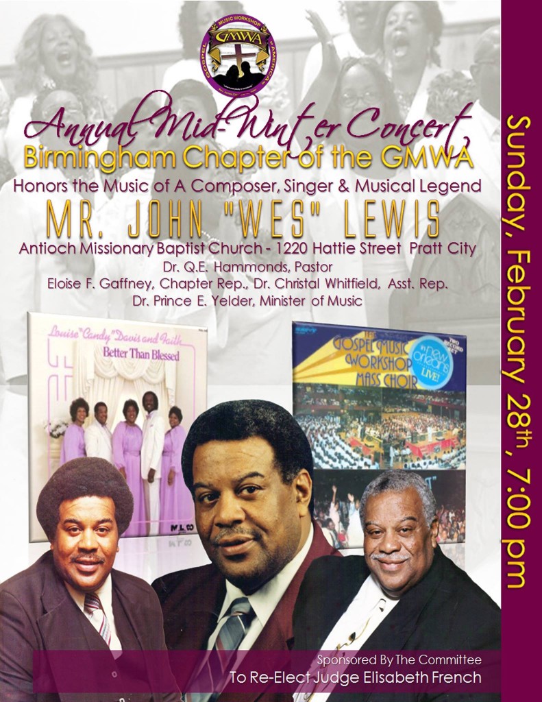 Bham GMWA John Wes Lewis Concert