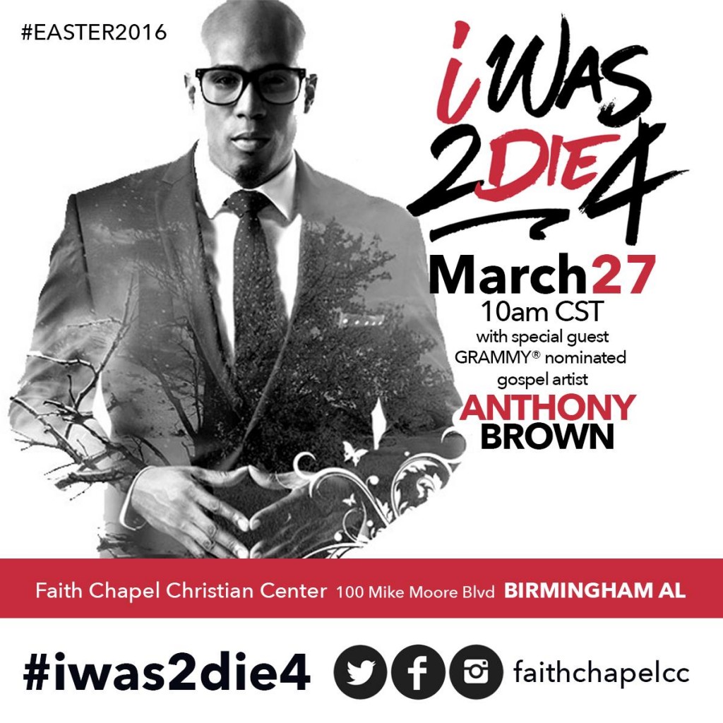 Anthony Brown -Easter Birmingham