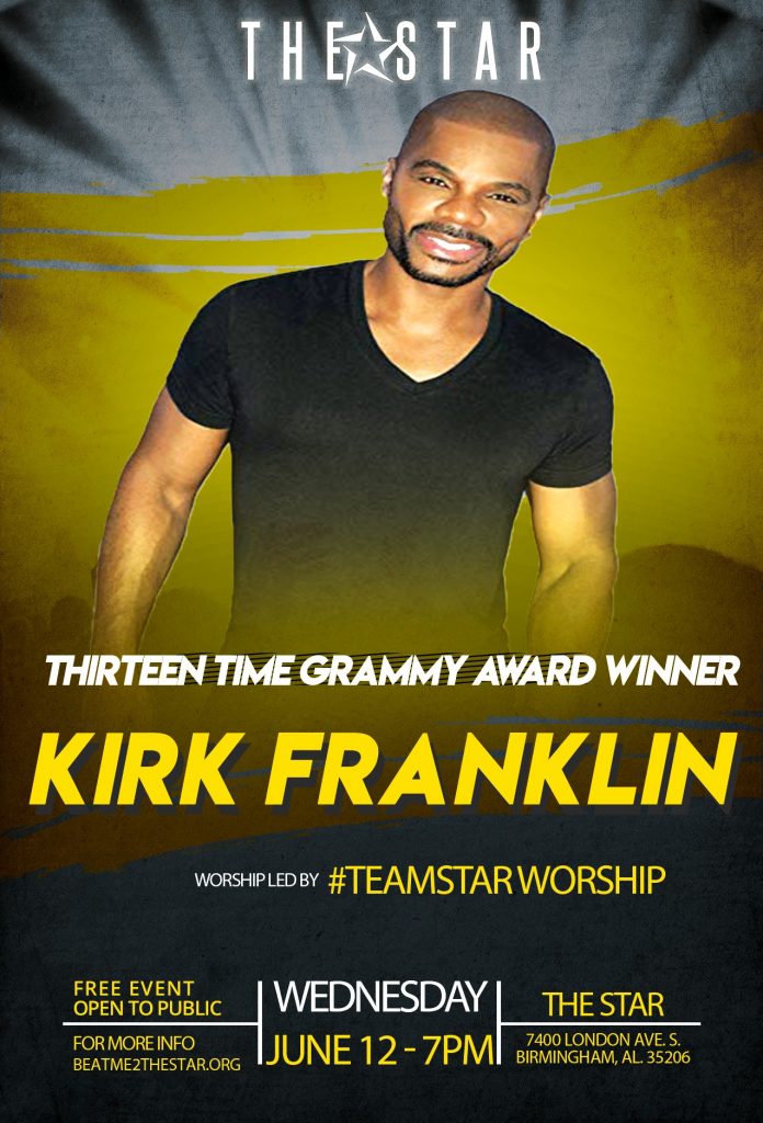 Kirk Franklin to host free event at New Rising Star, June 12