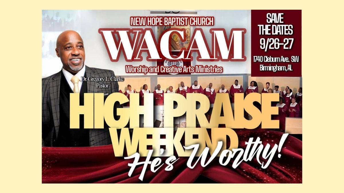 New Hope Baptist Church Announces High Praise Weekend Sept. 26-27